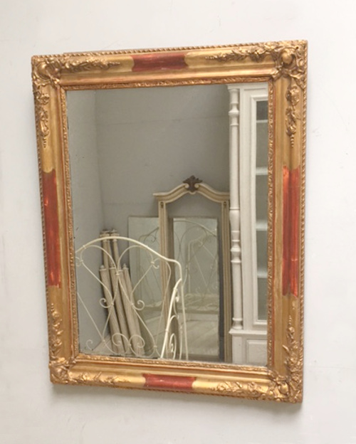 FRENCH ANTIQUE OVERMANTLE MIRROR